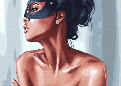 Moteriškas ir seksualus piešimas su skaičiais tapyba pagal numerius suaugusiems  nebrangi meniška ir kūrybiška dovana su vaikų piešiniais gimtadienio proga kalėdoms.
