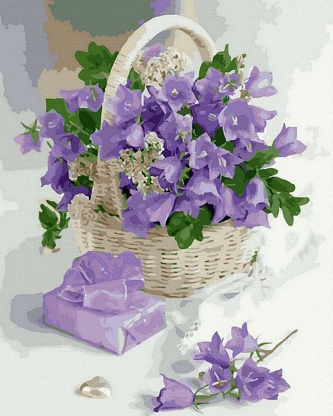 Moteriškas piešimas su skaičiais tapyba pagal numerius -   Violetinė romantika 40x50 cm + Medinis Rėmas