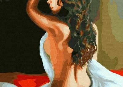Moteriškas ir seksualus piešimas su skaičiais tapyba pagal numerius suaugusiems  nebrangi meniška ir kūrybiška dovana su vaikų piešiniais gimtadienio proga kalėdoms.