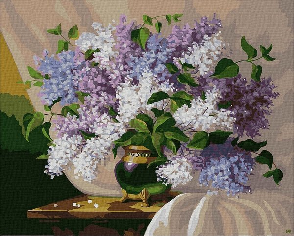 Moteriškas piešimas su skaičiais tapyba pagal numerius -   Alyvinis išdėstymas 40x50 cm + Medinis Rėmas
