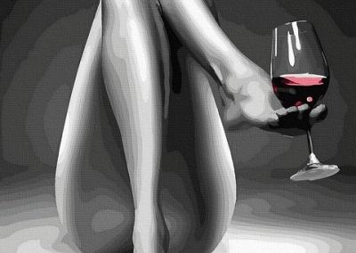 Moteriškas ir seksualus piešimas su skaičiais tapyba pagal numerius suaugusiems  nebrangi meniška ir kūrybiška dovana su vaikų piešiniais gimtadienio proga kalėdoms.